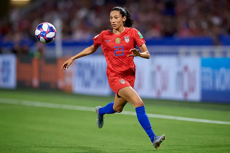 Christen Press during the 2019 FIFA Women's World Cup in France.