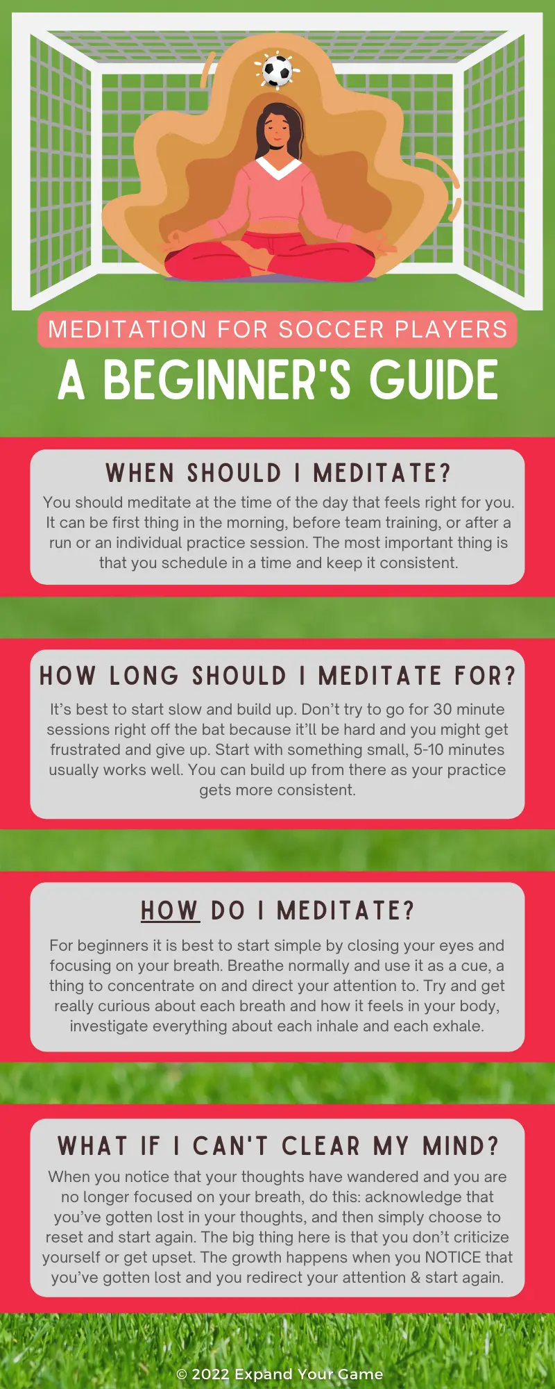Meditation for soccer players: a beginner's guide